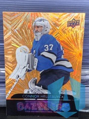 2020-21 Upper Deck Series 1 Connor Hellebuyck Orange Dazzler DZ- 49